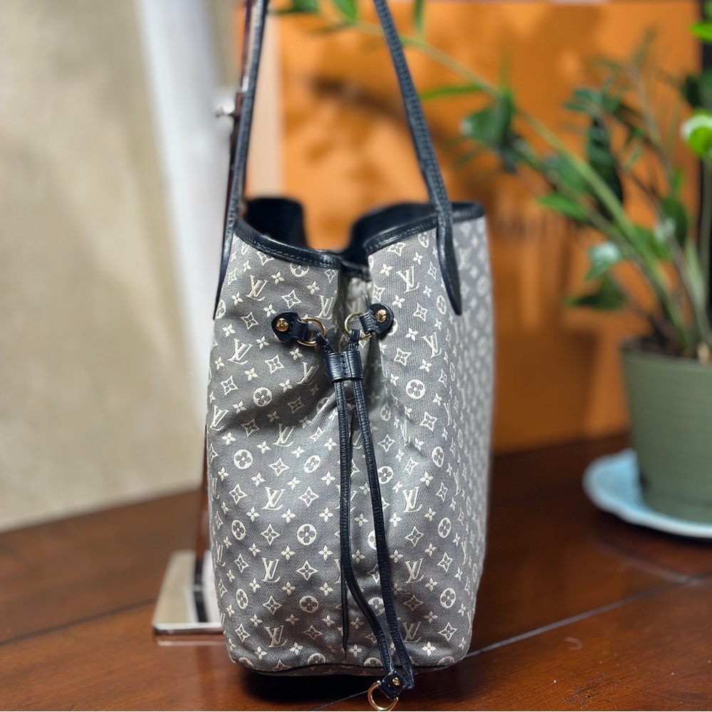 AUTHENTIC Louis Vuitton Monogram Idylle Neverfull MM Encre. - Picture 3 of 17